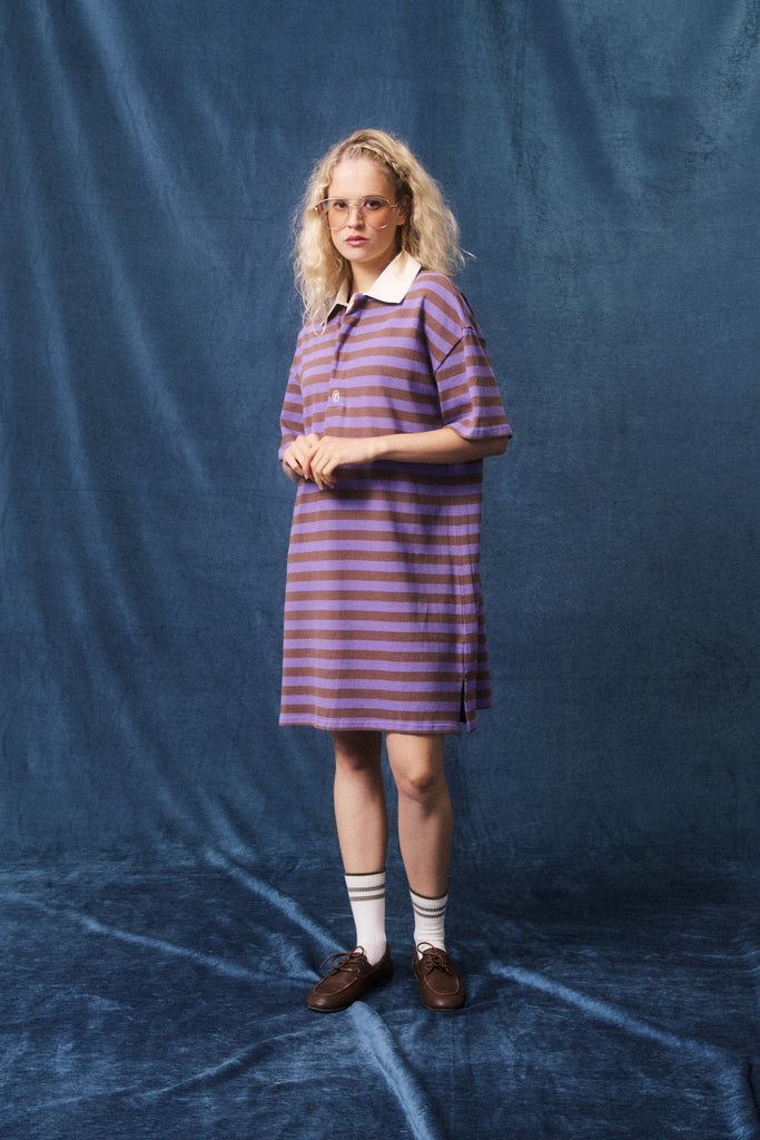 Robe polo ample en coton Ace violet FRNCH QUÉBEC CANADA