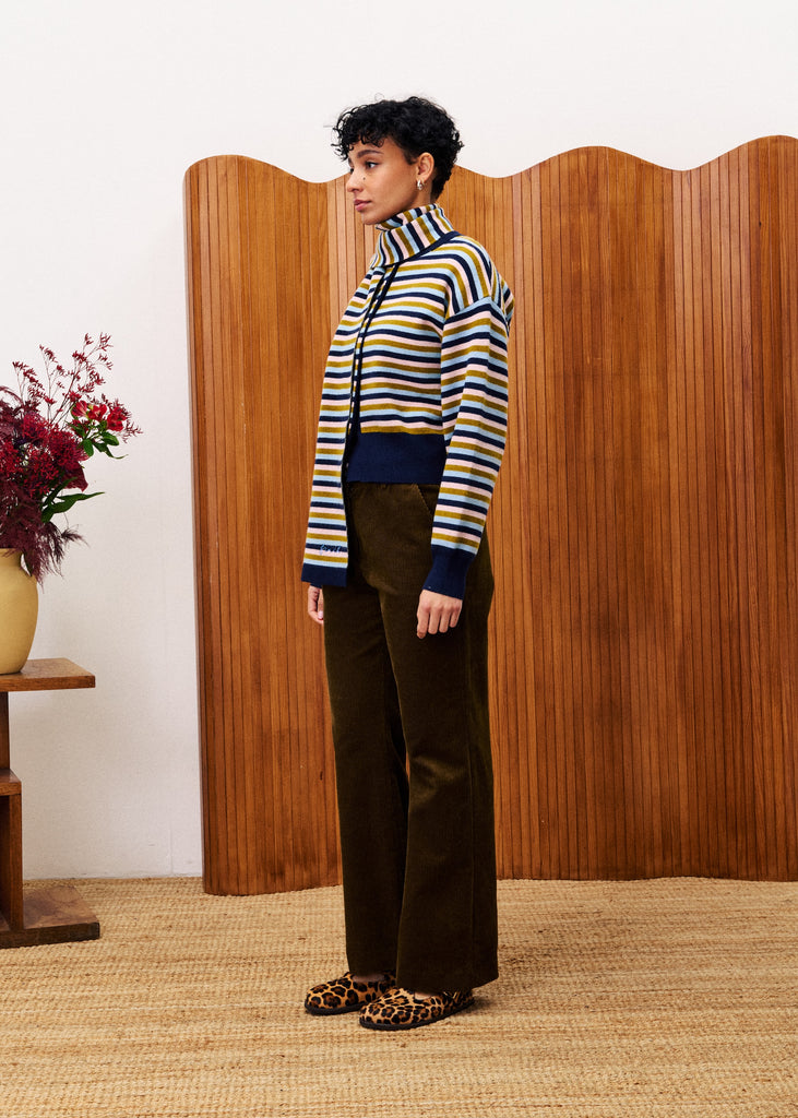 Cardigan Amande bleu marine FRNCH Canada