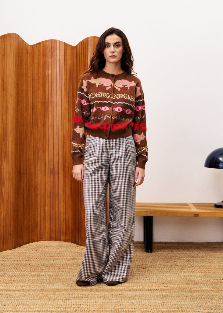 Cardigan ABYSSIN Marron glace FRNCH Canada