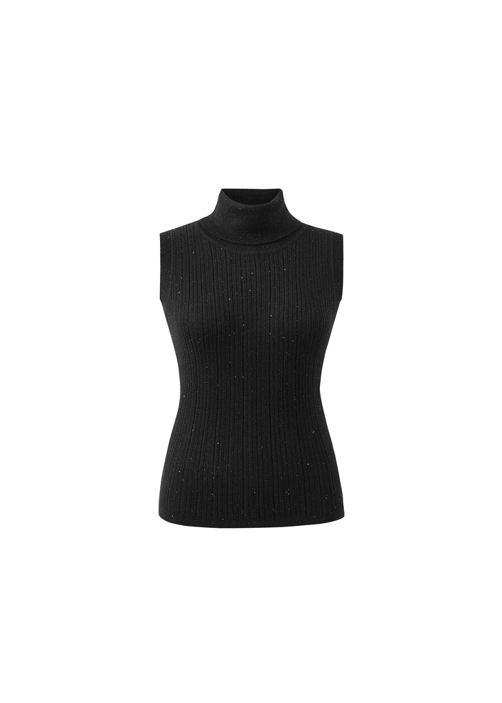 Col roulé pailleté noir FRNCH Québec, Canada