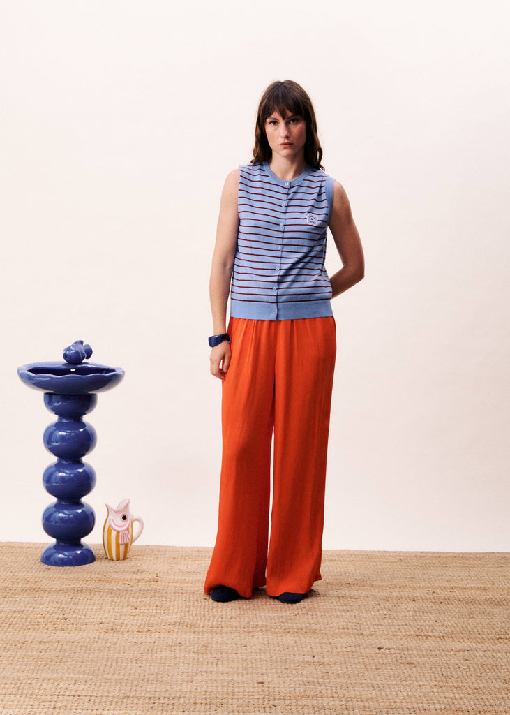 Débardeur rayé bleu femme Québec, Canada