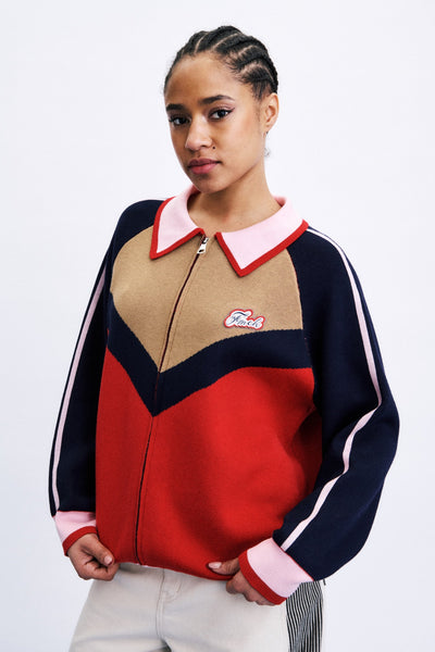 Cardigan Hanshin - rouge FRNCH Québec, Canada