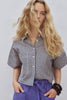 Chemise Clara bleu mauve Ève Gravel Québec, Canada