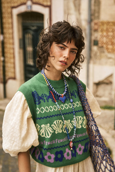 Pull Johanne vert FRNCH Québec, Canada