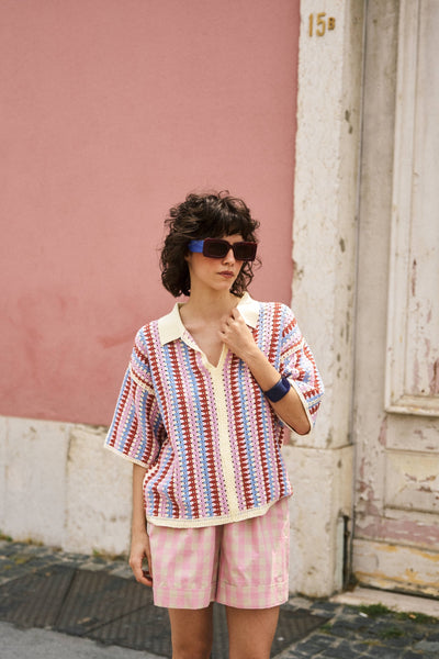 Pull crocheté Missy violine FRNCH Québec, Canada