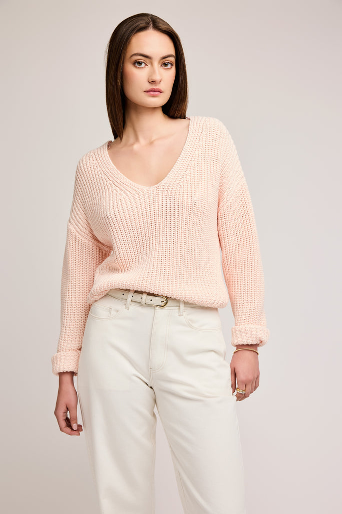 Spencer V-Neck Knit Sweater