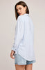 Chemisier long rayé bleu femme Québec