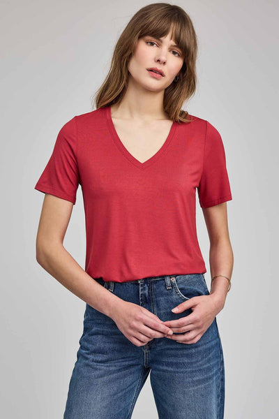 Tee-shirt Jamie garnet red Gentle Fawn Québec, Canada