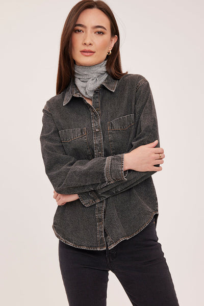 Chemise en denim Griffin - noir délavé Gentle Fawn Québec, Canada