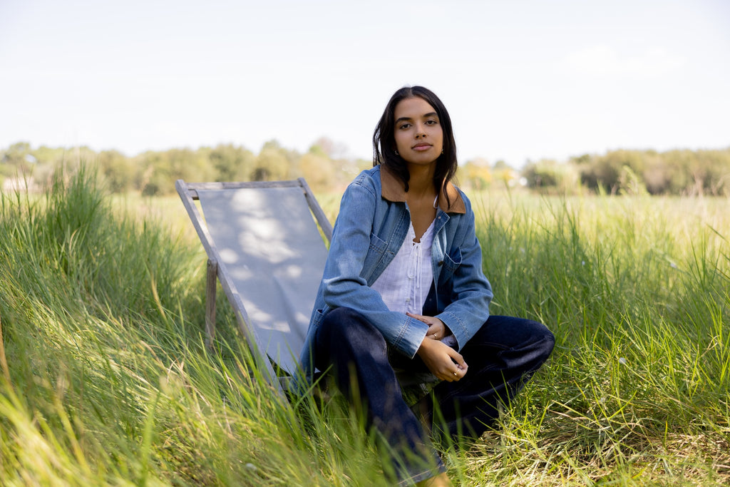 veste en jean bureau week-end
