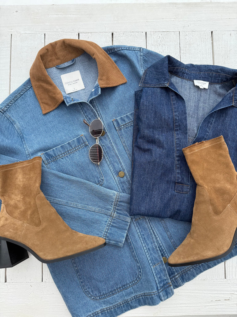 veste denim tendance femme