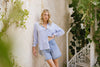 blouse rayé bleu femme Québec