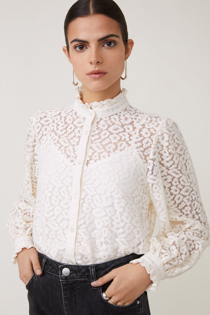 Blouse Lanna blanc cassé Suncoo Québec, Canada