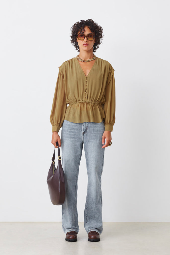 Blouse fluide col V Linsay Suncoo Canada