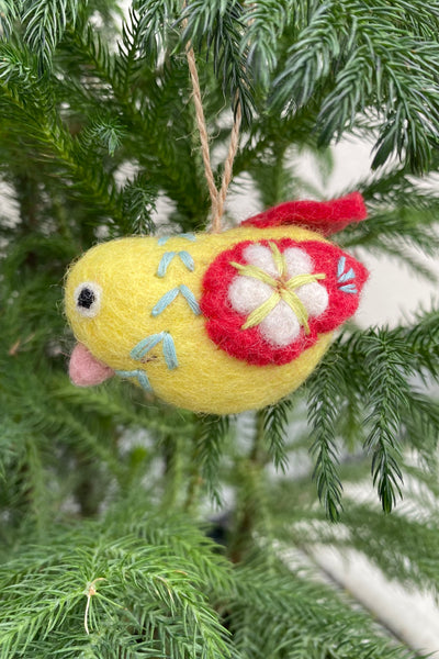 Ornement de noël en feutre
