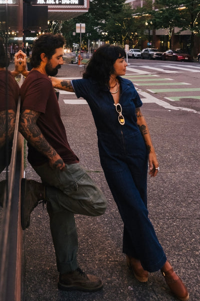 Jumpsuit Performance Denim dark stone DU/ER Québec, Canada