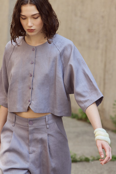 Veste Jaclyn - violet cendré Ève Gravel Québec, Canada