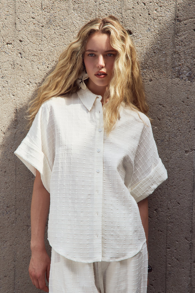 Chemise Lexie blanc Ève Gravel Québec, Canada