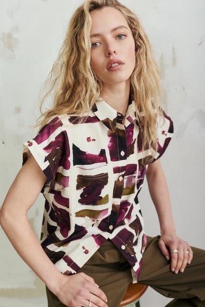 Chemise Ofelia beetroot Ève Gravel Québec, Canada