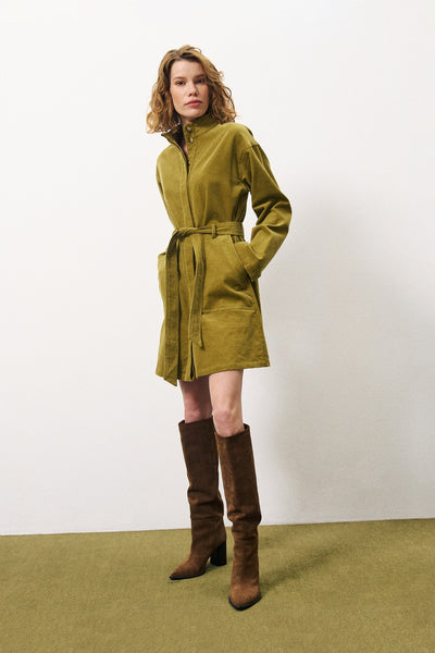 Robe Cloelia olive FRNCH Québec, Canada