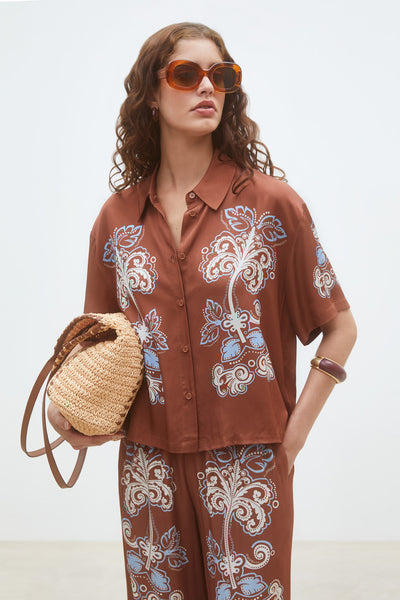 Chemise fluide Leolie choco Suncoo Québec, Canada