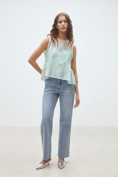 Blouse Lywen vert d'eau Suncoo Québec Canada