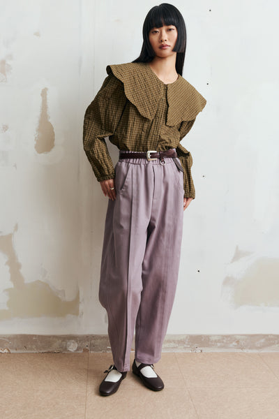 Pantalon Sammie violet cendré Ève Gravel Québec, Canada