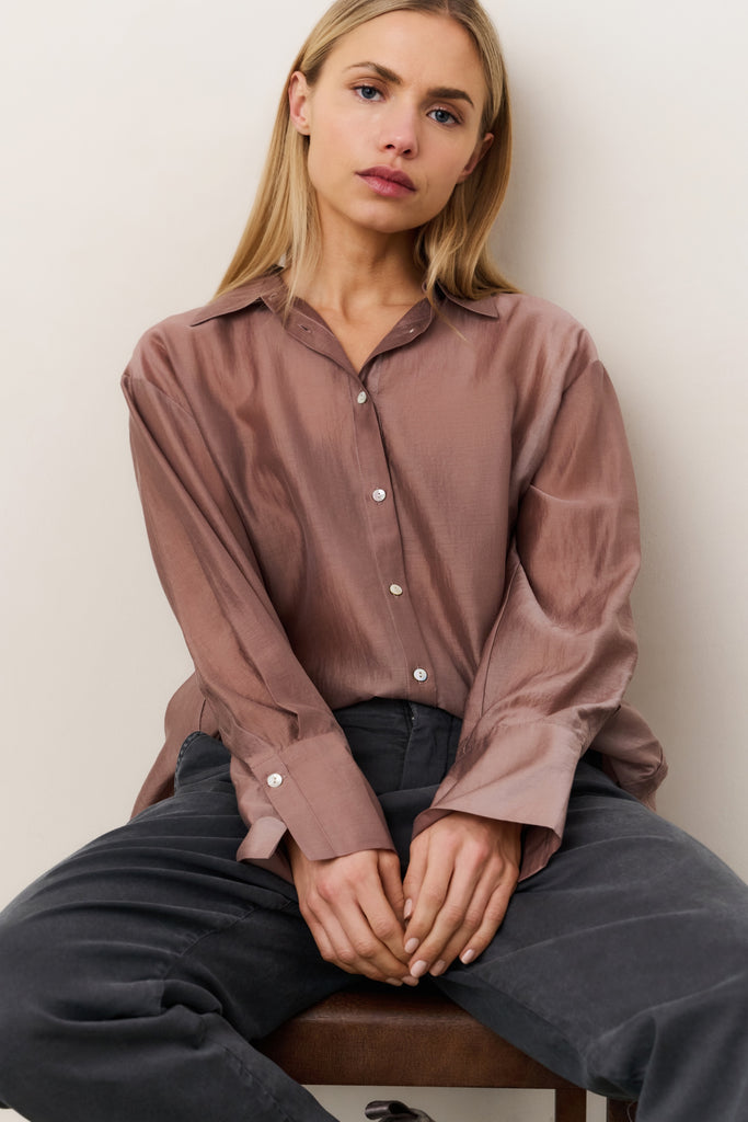 Sheer blouse with refined back detail Yaya Québec, Canada
