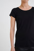Tee-shirt noir femme manche courte