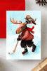 Carte de noel hockey Geneviève Andersen Québec, Canada