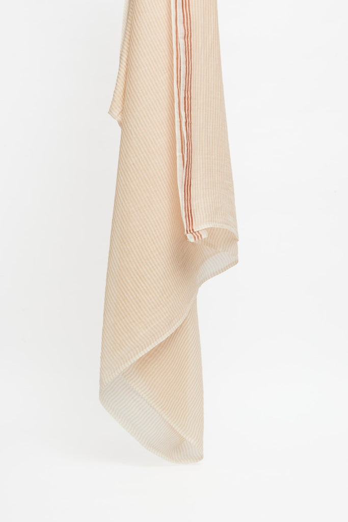Foulard en coton à rayures beige Yerse  Québec, Canada