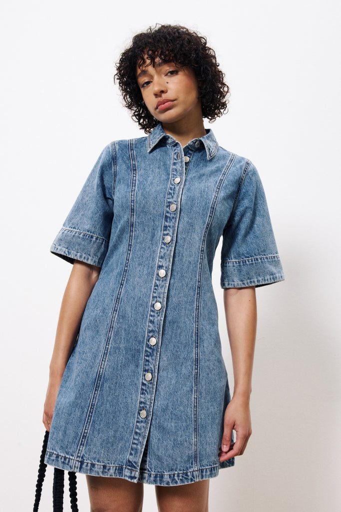 Robe en denim Ellyne bleu jean FRNCH Québec, Canada