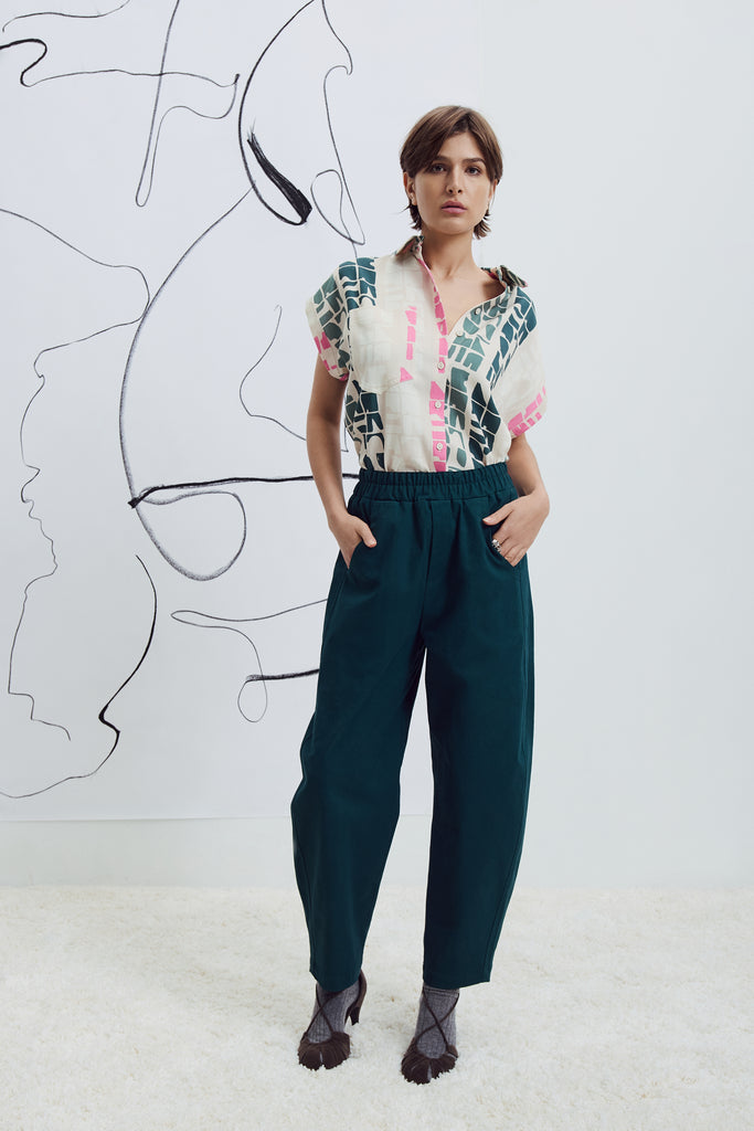 Chemise Jahana totem rose Ève Gravel  Canada