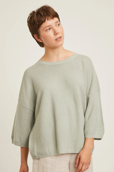 chandail en lin et coton à manches 3/4 TIMEA Naîf Québec Canada