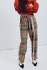 Pantalon Samsi pink tartan Ève Gravel Canada