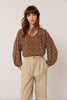 Blouse imprimé ethnique chocolat Indi & Cold Québec, Canada