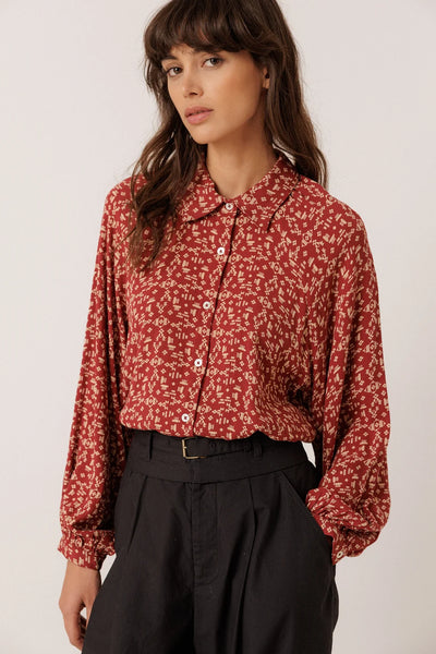Chemise imprimé ethnique cerise Indi & Cold Québec, Canada