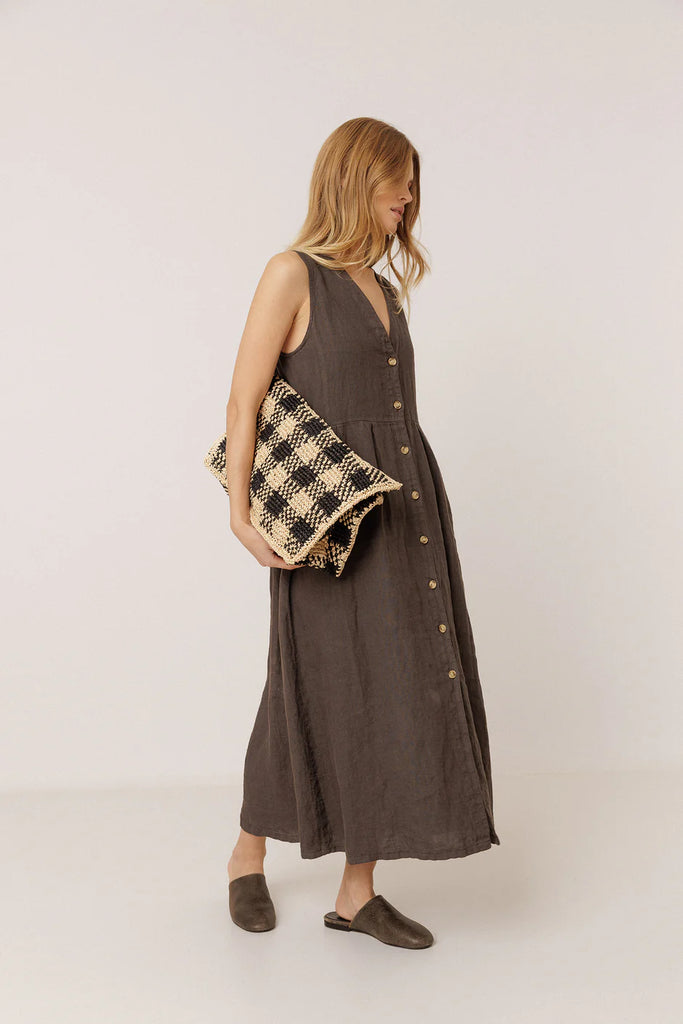 Robe en lin multiposition carbone Indi & Cold Québec, Canada