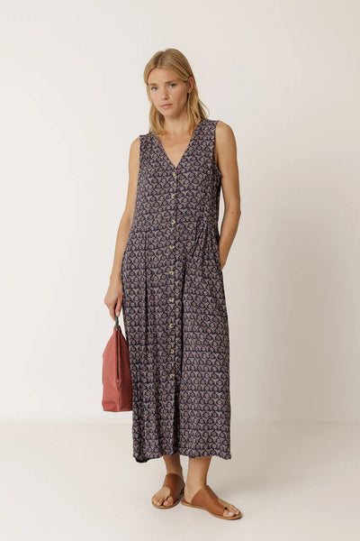 ROBE MULTIPOSITION IMPRIMÉ BLOCKPRINT Indi & Cold Québec, Canada