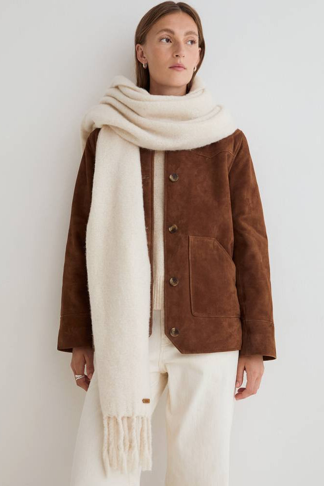 Écharpe dans un mélange de laine - écru Yerse Québec, Canada