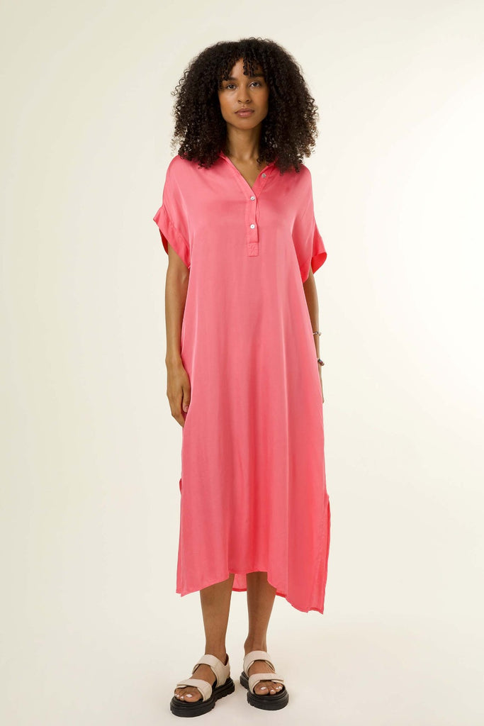 Robe longue Galiena corail FRNCH chez Jupon Pressé, Québec, Canada